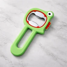 卡通恐龙造型开瓶器，多功能啤酒汽水瓶盖开启器，便携式创意家用工具 - 彩色 - 查看 6