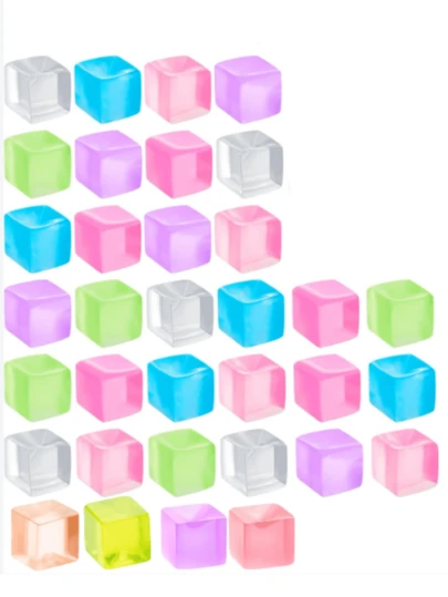 2/6/10 st. Stresslindrande klämbollar för vuxna, iskubsleksaker - fyrkantiga klämbollsleksaker, stresslindrande bollar för vuxna, klämkubsstresslindrande leksaker, liten storlek