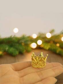 16 件闪光合金迷你公主皇冠套装，包括花卉装饰和派对用品、节日皇冠套装，适合派对礼品和花束配饰 - 彩色 - 查看 2