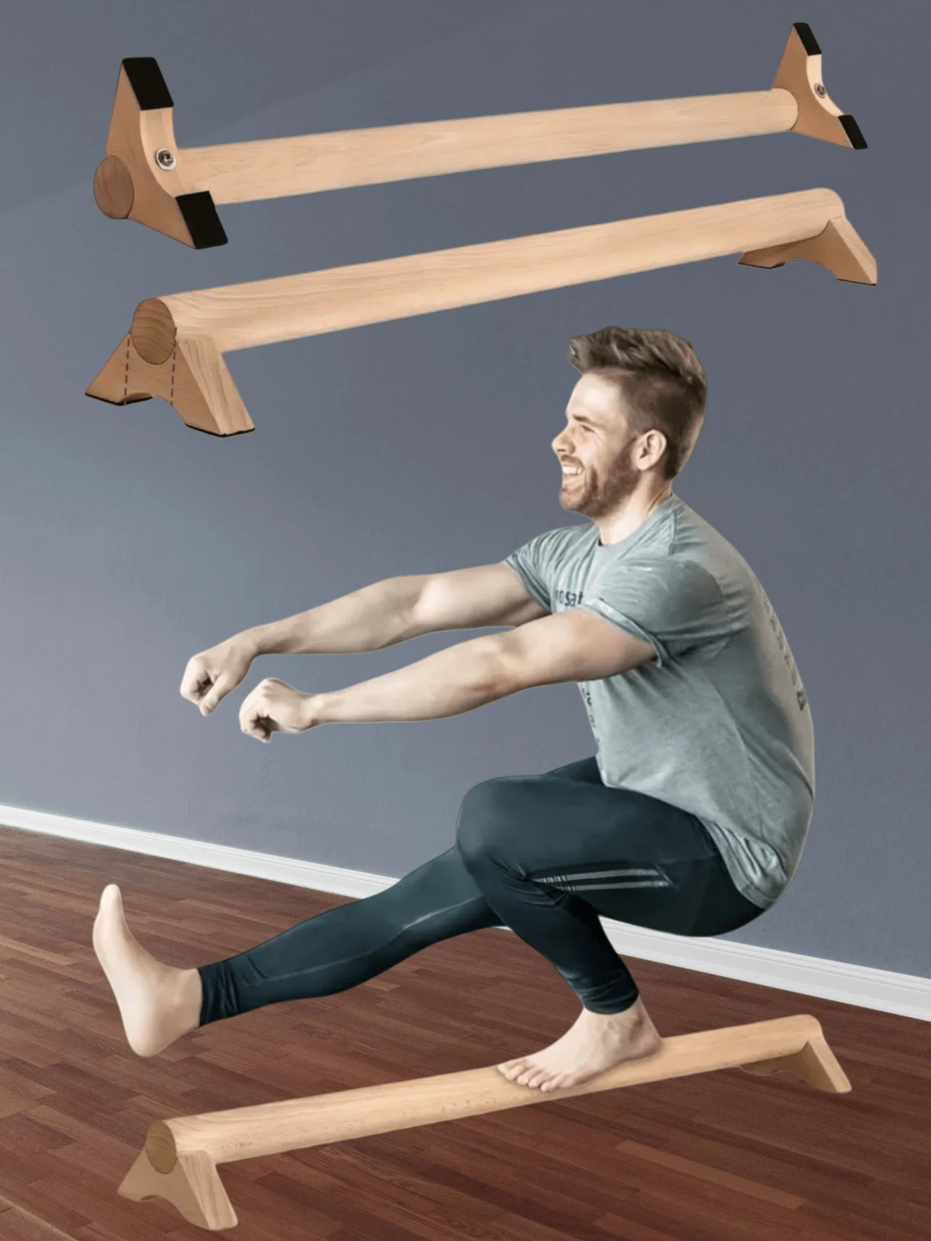 1pc Wooden Balance Board, Wooden Balance Training To Exercise Ankles And Soles