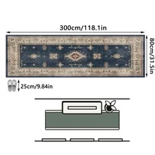 1pc Vintage -Bohemian Floral Area Rug/Carpet/Door Mat/Runner, Suitable For Bathroom, Kitchen, Entryway, Hallway, Bedside, Living Room, Bedroom, Machine Washable, Home Decor - Multicolor - View 12