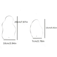 1pc Asymmetrical Acrylic Nail Art Display Board, Transparent Nail Polish Display Stand, Nail Art Display Rack - Multicolor - View 7