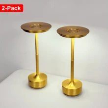 Kexinlighting 1 pieza Lámpara de escritorio inalámbrica y táctil minimalista moderna, lámpara de diseño decorativo, lámpara de regulación infinita, lámpara de protección ocular LED, lámpara de carga USB con batería de gran capacidad, lámpara para sala de lectura/dormitorio/sala de estar/comedor, lámpara de escritorio para hotel y bar, lámpara para camping al aire libre, regalo de cumpleaños y festivo, decoración de iluminación ambiental - Tres colores de luz - Ver 3