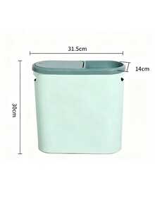 10L/2.64 Gallon Ultra Slim Trash Can, Bathroom Garbage Bin With Slot Design, Pedal-Operated Lid, Durable Liner Holder, Creative Home Accessory For Bathroom, Bedroom, Living Room