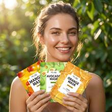 3片装 MELAO 水果面膜 - 亮肤保湿面膜，蕴含天然水果萃取精华，提亮肤色，淡化瑕疵，收缩毛孔，适合所有肤质 - 彩色 - 查看 6