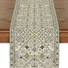 13x72 英寸波西米亚复古现代风格桌旗，几何图案桌面装饰，家居餐厅派对入口装饰 - 彩色 - 查看 19