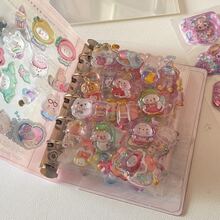 20pcs M5/A6 Sticker Book Refill Pages, Hard Sticker Book Refill Pages, 3D Embossed Crystal Stickers, Sticker Book Making, Thick Hard Sticker Book Refill Pages, Binder Divider Sheets, PP Material, Suitable For Sticker Books, Notebooks, Budget Planners, Scrapbooking, Crystal Bubble Stickers, Back To School Supplies, Student Supplies, Office Supplies, Etc.