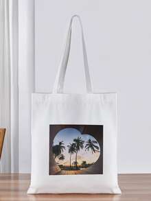 Handbag, Travel Essential, Women's Shoulder Bag, Women's Tote Bag, Solid Color Women's Bag, Suitable For Travel, Suitable For Shopping, Can Be Customized With Photos, DIY, Birthday Gift, Valentine's Day Gift, Gift For Girlfriend, Boyfriend, Kids, Mother's Day Gift, Father's Day Gift, Halloween Gift, Christmas Gift, Large Capacity, Foldable, Lightweight, Fashionable, Minimalist, Versatile, New Year Charm