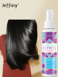 Jeffany 10-In-1 Moroccan Argan Oil Quick Heat Protectant Leave-In Hair Treatment, Rapidly Smooths Frizz, Nourishes Dry, Damaged, Curly Hair - 72HR Intense Moisturization For Straight/Curly Hair, Apply Evenly Before Use, Enhances Hair Softness & Volume, Quick Styling, Suitable For All Hair Types, Reduces Heat Damage, Max Heat Resistance 450°F (232°C), Fashionable Bottle Design - Travel Size - View 8