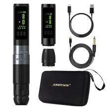 Ambition 1PC Sally Wireless Permanent Makeup Machine Tattoo Pen Rotary 2.0-3.5mm Adjustable Stroke Coreless Motor Tattoo Supplies - Multicolor - View 12