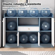 110cm Armario De Almacenamiento Con Cajón Para Cocina - Azul - Ver 5