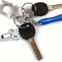 1/2件套锌合金散热器阀门扳手，散热器排气钥匙，散热器配件开关，四通排气钥匙，适用于供暖、通风、排气维护、供暖系统维修、通风工具、手动工具，优质金属，经久耐用 - 彩色 - 查看 6