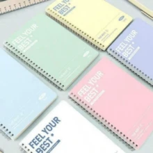 4pcs/Set A5 Size Spiral Notebook, High Capacity Creative Coil Bound Diary, Journal, Suitable For Back To School Gifts, Random Color Assorted - Multicolor - View 5