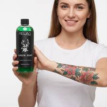 MELAO 绿皂，专为纹身护理而设计，绿皂洁面乳