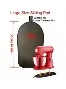 1pc Sliding Mat For Kitchenaid Mixer, Mover Slider Mat Pad For 5-8 Qt Bowl Lift Stand Mixer, Kitchen Appliance Slider Mat Compatible With Kitchen Aid 4.5-5 Qt Tilt-Head Stand Mixer Kitchen Mixer Mat,Father's Day, Mother's Day, Christmas, Thanksgiving, Halloween, Valentine's Day Gifts - Multicolor - View 11