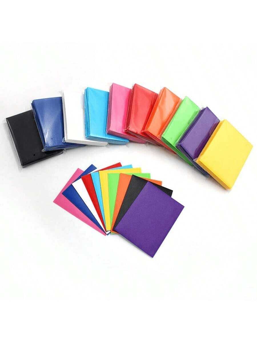 200 fundas para tarjetas, protectores de tarjetas de béisbol de 66x91mm, adecuados para tarjetas estándar, 10 colores de fundas para tarjetas de intercambio para MTG, tarjetas deportivas, tarjetas de juego - 66 x 91 mm - Ver 1