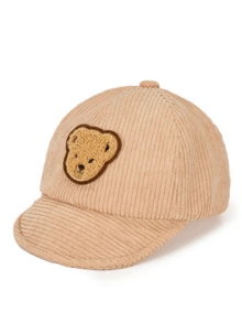 Autumn/Winter Baby Retro Cartoon Bear & Duck Brim Hat, Unisex Toddler Soft Brim Windproof Children Baseball Cap - 1PC - View 6