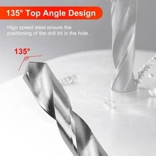 131件套钻头丝锥修复工具套装，包含M5/M6/M8/M10/M12高速钢钻头和丝锥，红色公制螺纹修复工具套装，带便携箱 - 紅色 - 查看 5