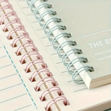 4pcs/Set A5 Size Spiral Notebook, High Capacity Creative Coil Bound Diary, Journal, Suitable For Back To School Gifts, Random Color Assorted - Multicolor - View 7