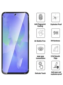 4片高清钢化玻璃保护膜，防刮花，边缘光滑不刮花，防摔，不易碎，兼容华为荣耀9H钢化玻璃膜屏幕保护 - 無色 - 查看 8