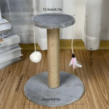 Sisal Cat Scratching Post, Vertical Cat Scratch Pad, Durable, No Mess, Cat Climbing Tree, Cat Toy - L - View 2
