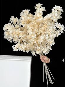 1/2/3支装仿真丝樱花/桃花/梅花枝条，带叶子，适用于墙面、客厅、卧室、婚礼、派对装饰、桌面摆设。家居、书桌、厨房、婚礼、餐桌、中心装饰、办公室、花园、户外、房屋、庭院装饰，适合春、夏、秋、冬四季。 - 香檳色 - 查看 8