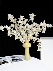 1/2/3支装仿真丝樱花/桃花/梅花枝条，带叶子，适用于墙面、客厅、卧室、婚礼、派对装饰、桌面摆设。家居、书桌、厨房、婚礼、餐桌、中心装饰、办公室、花园、户外、房屋、庭院装饰，适合春、夏、秋、冬四季。 - 香檳色 - 查看 6