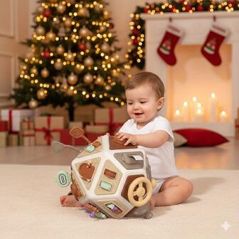 Baby Toys Multifaceted Busy Ball Infant Grasping Toy, Educational Developmental Gift For Toddlers