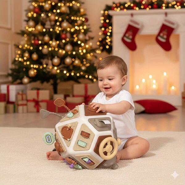 Baby Toys Multifaceted Busy Ball Infant Grasping Toy, Educational Developmental Gift For Toddlers