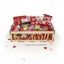 BANDEJA PARA DESAYUNOS SORPRESA, REGALOS DISEÑO CALADO DE TE AMO, REGALO PARA SAN VALENTÍN, DECORACIÓN DE HOGAR, REGALO, MANUALIDADES, DE MDF 3 MM ARMABLE - Multicolor - Ver 3