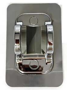 1pc Square High Pressure Shower Head With Large Water Outlets, High Flow Rate, Hand Shower For Home Use - Silver - View 19