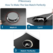 1pc Gas Stove Burner Cover, Stove Protection Guard, Gas Stove Burner Pad, Compatible With Samsung Gas Stove Series, Suitable For Kitchen Cooking, Reusable, Non-Stick, Washable - View 12