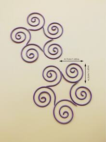 10 piezas de agujas de tejer redondas espirales de colores, agujas redondas espirales para costura en el hogar, marcadores de tejido de lana hechos a mano DIY, adecuados para proyectos de ganchillo