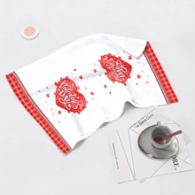 2/4 Pcs Valentine's Day Themed Printed Dish Towels, Ideal For Valentine's Day Gifts, Decorations, Super Absorbent Microfiber Modern Towels For Cooking, Baking, Washing Dishes, Cleaning, Hand Towels, Tea Towels, Soft And Highly Absorbent, Kitchen Decor, Gifts For Neighbors, Moms, Birthdays, Housewarming For Friends, Kitchen Essentials, Daily Necessities - Multicolor - View 5