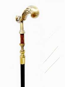 1pc Vintage Bronze Tone Faucet Shaped Walking Cane, Steampunk Metal Material Fashion Crutch With Detachable Handle, Suitable For Halloween Costume, Cosplay, Elegant British Gentleman Accessory, Great For Daily Use Or Gift - Multicolor - View 6