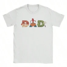 MoanaS Letters Maui Father's Day Merch Unisex T Shirt Cotton Tee Graphic Printing  T-Shirt Clothing - trắng - Xem 1