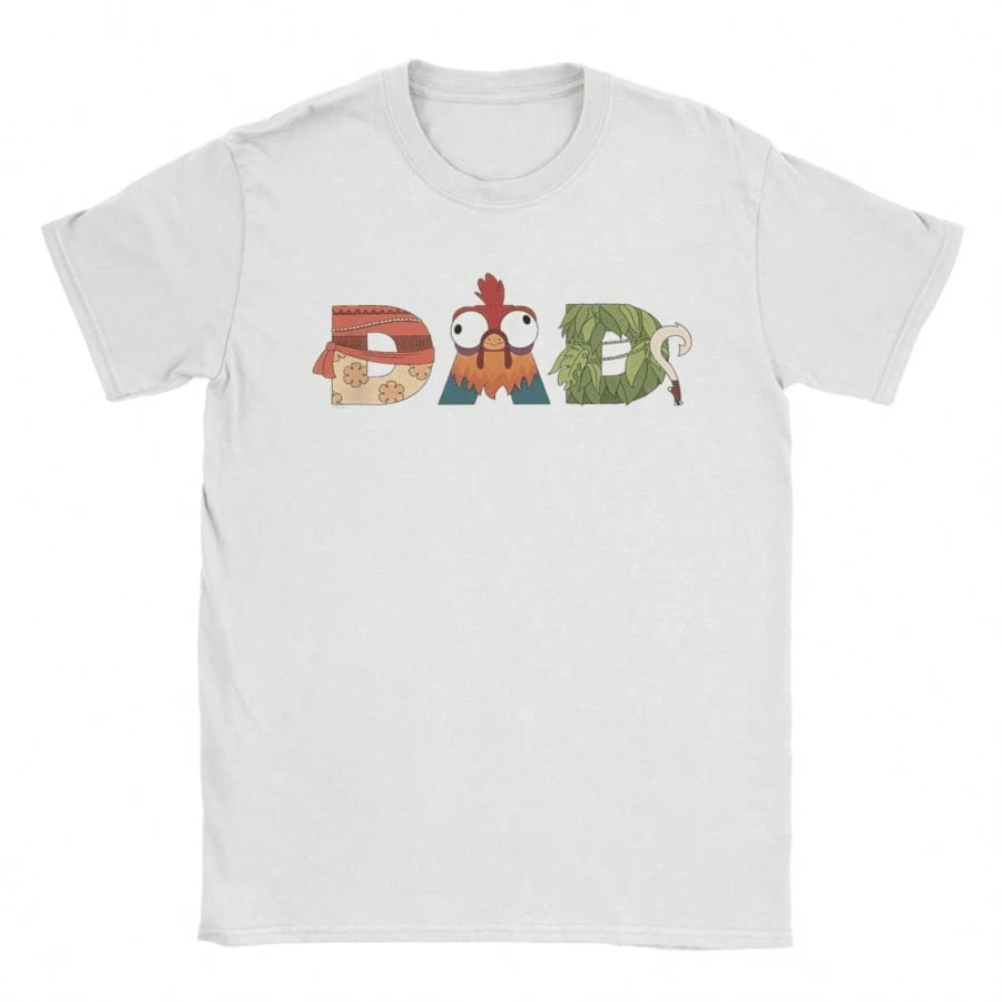 MoanaS Letters Maui Father's Day Merch Unisex T Shirt Cotton Tee Graphic Printing  T-Shirt Clothing - trắng - Xem 1