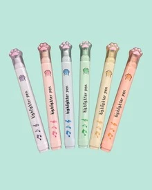 6 Pastel Colors Square Highlighter Pen, Kawaii Text Markers - CY7721 - Bộ 1 chú chó nhỏ - Xem 8