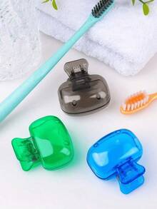 4pcs Portable Toothbrush Cover Case For Travel & Home | Essential Bathroom Accessories Set - Compact Dustproof & Hygienic Toothbrush Protector Cap, Fits Electric & Manual Brush Heads. Lightweight Holder For Suitcase, Gym Bag, Cruise & Camping Trips | Travel Essential & Dorm Room Essentials College, Perfect As Valentine's Day Gift, Wedding Or Room Stuff For Bathroom Decor & Organization. - Nhiều màu - Xem 9