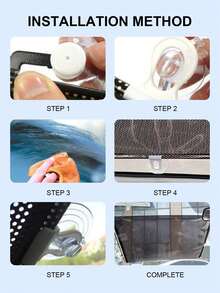 可伸缩汽车遮阳帘 – 采用UV反射PVC材质，吸盘式安装，长度可调节，适用于挡风玻璃和车窗，隔热遮光，可重复使用且轻便，遮光卷帘，汽车车窗隔热帘 - 捲簾遮陽擋 - 查看 8