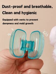4pcs Portable Toothbrush Cover Case For Travel & Home | Essential Bathroom Accessories Set - Compact Dustproof & Hygienic Toothbrush Protector Cap, Fits Electric & Manual Brush Heads. Lightweight Holder For Suitcase, Gym Bag, Cruise & Camping Trips | Travel Essential & Dorm Room Essentials College, Perfect As Valentine's Day Gift, Wedding Or Room Stuff For Bathroom Decor & Organization. - Nhiều màu - Xem 5
