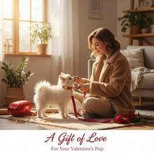 Bộ 1 vòng cổ và dây dắt chó bằng hợp kim kẽm Rose Pet, chất liệu mềm mại và thoải mái, dây đeo bền chắc được khâu hai lớp, kích thước có thể điều chỉnh, phù hợp với chó nhỏ, vừa và lớn, quà tặng tuyệt vời cho ngày Valentine, đám cưới, sinh nhật. - Màu Hồng Tươi - Xem 5