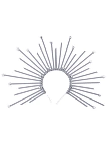 太阳女神皇冠光芒光环哥特式头饰，服装配饰，系带式头饰，发带，美发家居饰品 - 彩色 - 查看 12