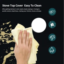 1pc Gas Stove Burner Cover, Stove Protection Guard, Gas Stove Burner Pad, Compatible With Samsung Gas Stove Series, Suitable For Kitchen Cooking, Reusable, Non-Stick, Washable - View 6