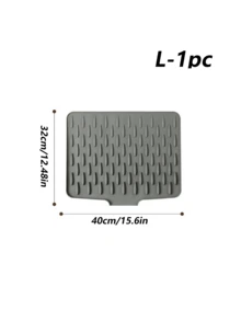 硅胶防滑沥水垫，带沥水设计，耐热易清洁，适用于台面、水槽和冰箱，两种款式可选，保持厨房干燥，是完美的圣诞节或万圣节礼物，也是圣诞家居装饰、个性化礼物的理想之选，男女皆宜。