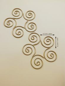 10 piezas de agujas de tejer redondas espirales de colores, agujas redondas espirales para costura en el hogar, marcadores de tejido de lana hechos a mano DIY, adecuados para proyectos de ganchillo