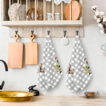 Bộ 2/4 khăn lau bát đĩa, họa tiết kẻ caro cà phê và bướm, chất liệu microfiber siêu thấm hút, khăn bếp hiện đại, khăn lau nấu nướng, khăn lau bát đĩa, khăn lau nhà, khăn lau tay, khăn trà, cực mềm mại và thấm hút cao, trang trí nhà bếp, quà tặng cho hàng xóm, mẹ, sinh nhật, tân gia cho bạn bè, đồ dùng nhà bếp thiết yếu, nhu yếu phẩm hàng ngày. - Nhiều màu - Xem 3