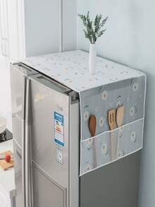 1pc Refrigerator Washing Machine Dust Cover, Refrigerator Washing Machine Dryer Top Cover With Kitchen Utensil Storage Bag,Women's Day,Travel Essentials,Wedding Favours,Y2k,Bedroom,Car Accessories Women,Kitchen Decor,Wedding,Y2k,Party,Mother's Day Gift,Bedroom Decor,Garden,Kitchen Decor,Summer,Beach,Travel Essentials,Room Decor,Squishy,Graduation - Clear - View 7