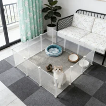 111cm X 111cm X 47cm Thickened Matte Pet Fence, Foldable No-Installation Pet Barrier, Escape-Proof Isolation Fence For Cats And Dogs, Indoor Safety Enclosure