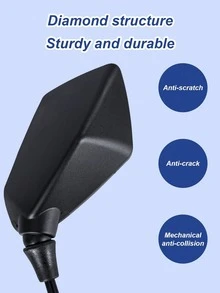 2个8毫米/10毫米高清广角凸面后视镜，适用于摩托车和电动自行车 - 防眩光、视野清晰、侧视镜、平面后视镜、越野摩托车后视镜（含螺丝），适用于踏板车、电动自行车和摩托车，摩托车配件 - 摩托車後視鏡 - 查看 5